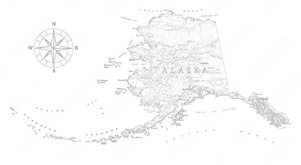 Decorative map background for contact page