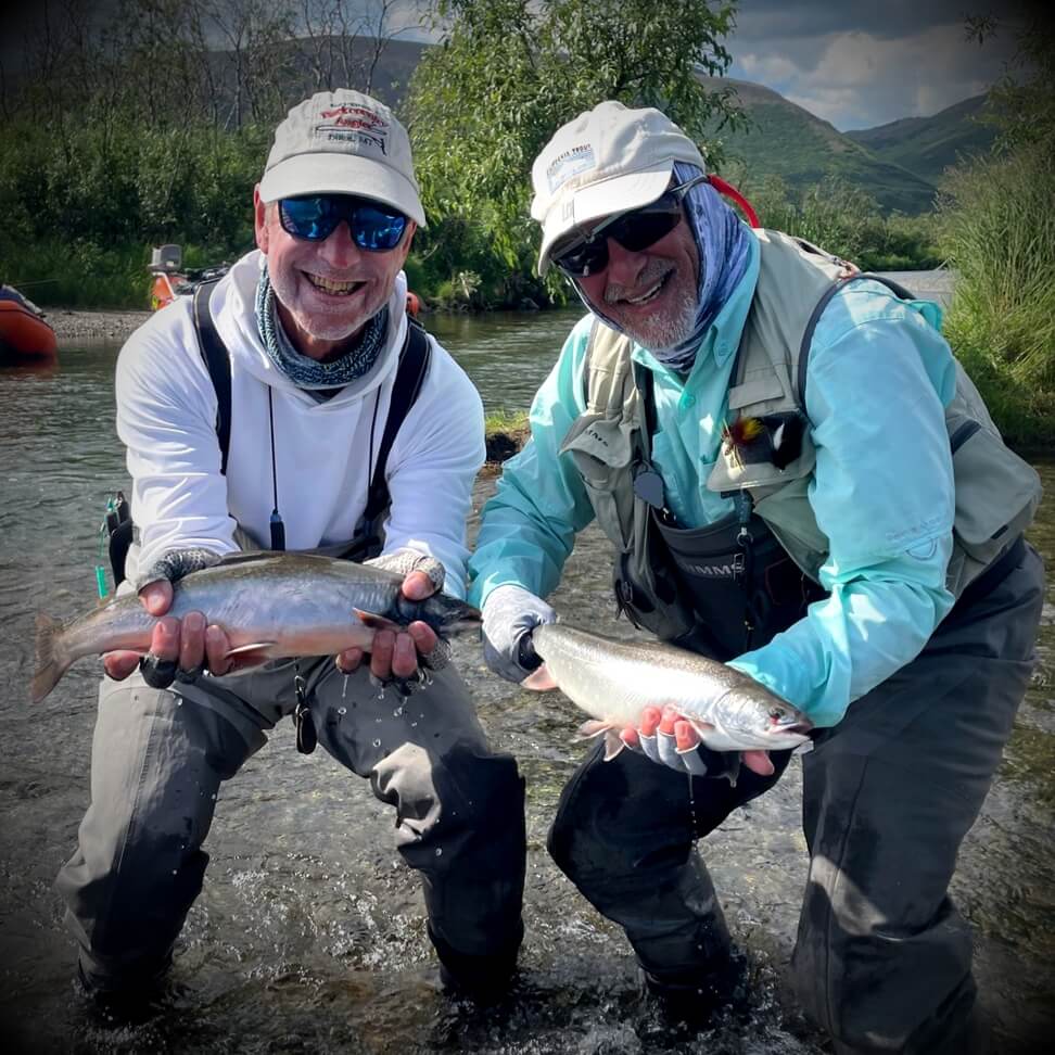 Goodnews River Float Trip in early August, with Silver Salmon, Chums, Dollies, Rainbows, and Grayling fishing